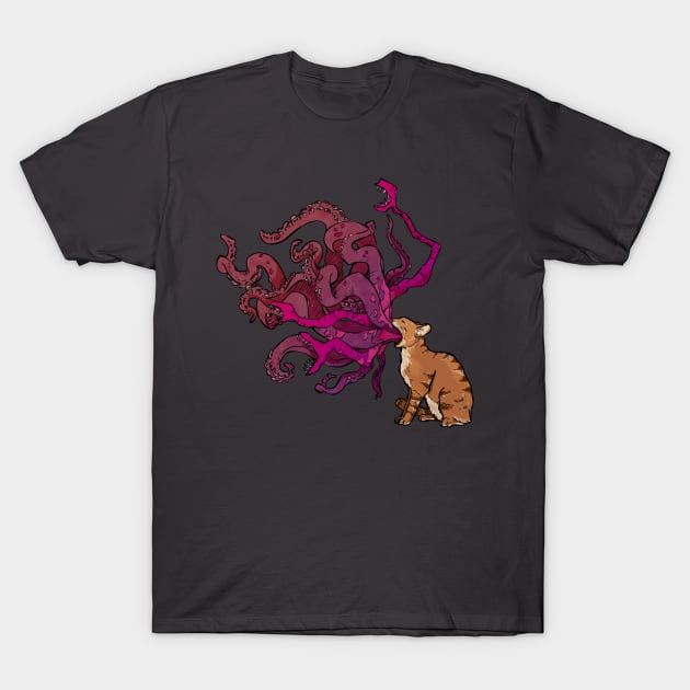 Cthulhu Cat T-Shirt by Rackham